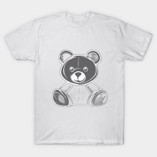 Neon Glow Teddy Bear Illustration No. 617 T-Shirt